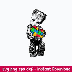 Groot Autism Svg Baby Groot Svg, Avenger Svg, Png Dxf Eps File
