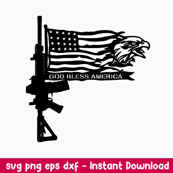 Gun Flag Eagle Svg, Flag USA Svg, Png Dxf Eps File.jpeg