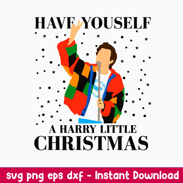 Have Yourself A Harry Little Christmas Svg, Png Dxf Eps File.jpeg