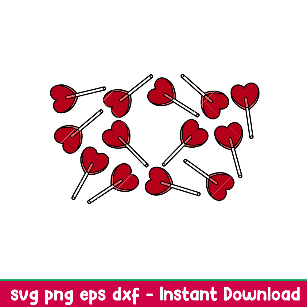 Heart Lollipop Ful Wrap, Heart Lollipop Ful Wrap Svg, Starbucks Svg, Coffee Ring Svg, Cold Cup Svg,png,dxf,eps file.jpeg