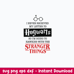 Hogwarts Stranger Things Svg, Harry Potter Svg, Png Dxf Eps File