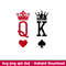 King Queen, King Queen Svg, Valentine’s Day Svg, Couple Matching Svg, Love Svg, png, dxf, eps file.jpeg