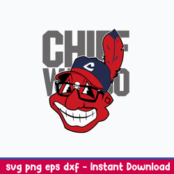 Long Live Chief Wahoo Mascot Cleveland Indians Svg, Cleveland Indians Svg, Chief Wahoo Svg, Png Dxf Eps File