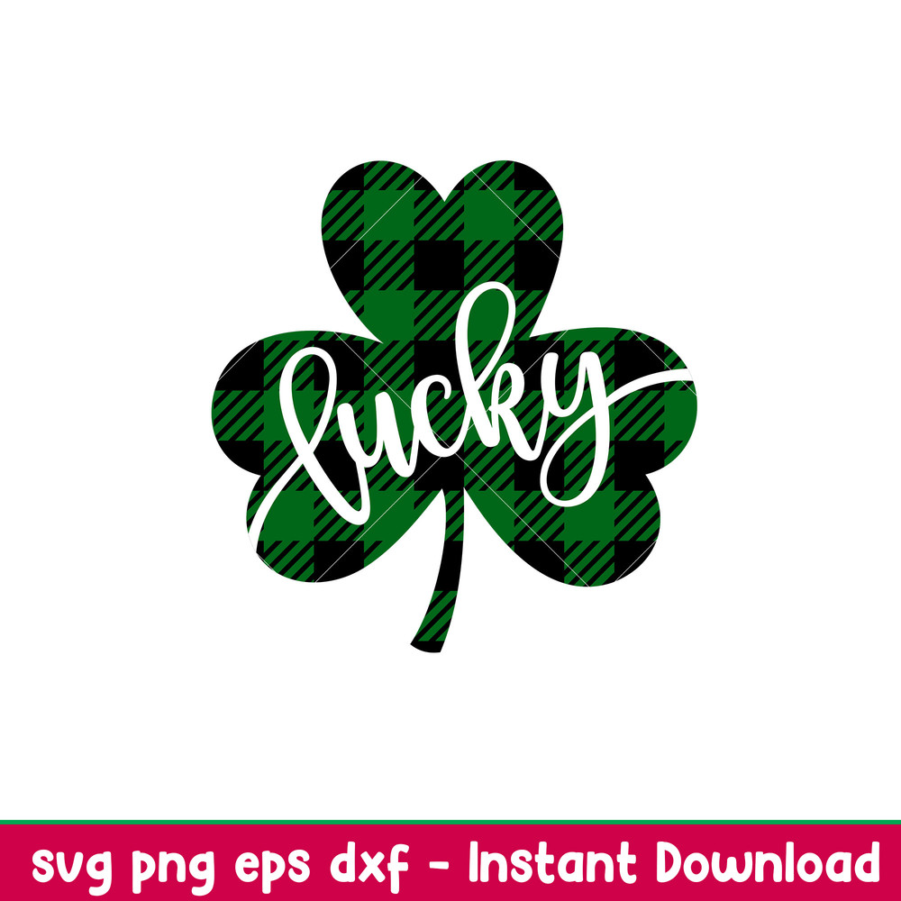 Lucky Buffalo Clover,Lucky Buffalo Clover Svg, St. Patrick’s Day Svg, Lucky Svg, Irish Svg, Clover Svg, png,dxf,eps file.jpeg