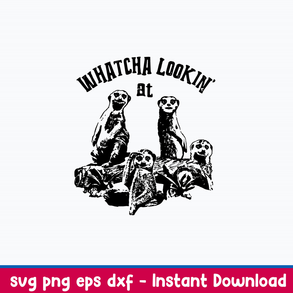 Meerkat Whatcha Lookin At Svg, Meerkat Svg, png Dxf Eps File.jpeg