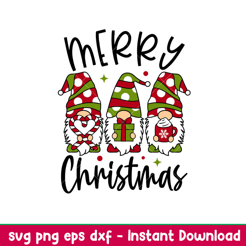 Merry Christmas Gnome,Merry Christmas Gnome Svg, Christmas Lights Svg, Merry Christmas Svg, png,dxf,eps file.jpeg