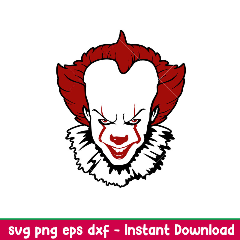 Pennywise, Pennywise Svg, Halloween Svg, Dancing Clown Svg, It Clown Svg, png,dxf,eps file.jpeg