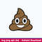 Poop Emoji Svg, Funny Svg, Png Dxf Eps File.jpeg