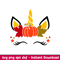 Pumpkin Unicorn, Pumpkin Unicorn Svg, Halloween Unicorn Svg, Magical Unicorn Svg, Unicorn Face Svg, png,dxf,eps file.jpeg
