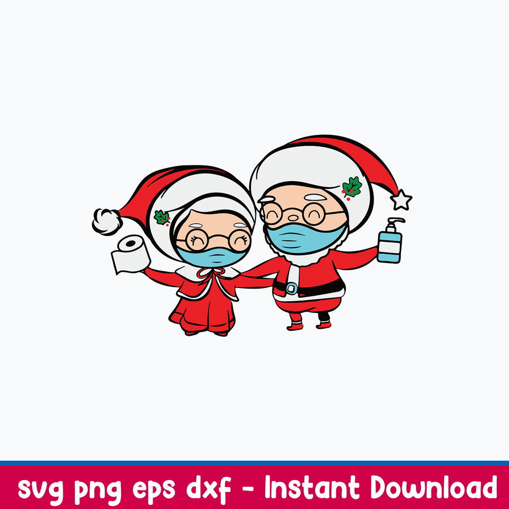 Quarantine Mr. And Mrs Claus Svg, Christmas Svg, Png Dxf Eps File.jpeg