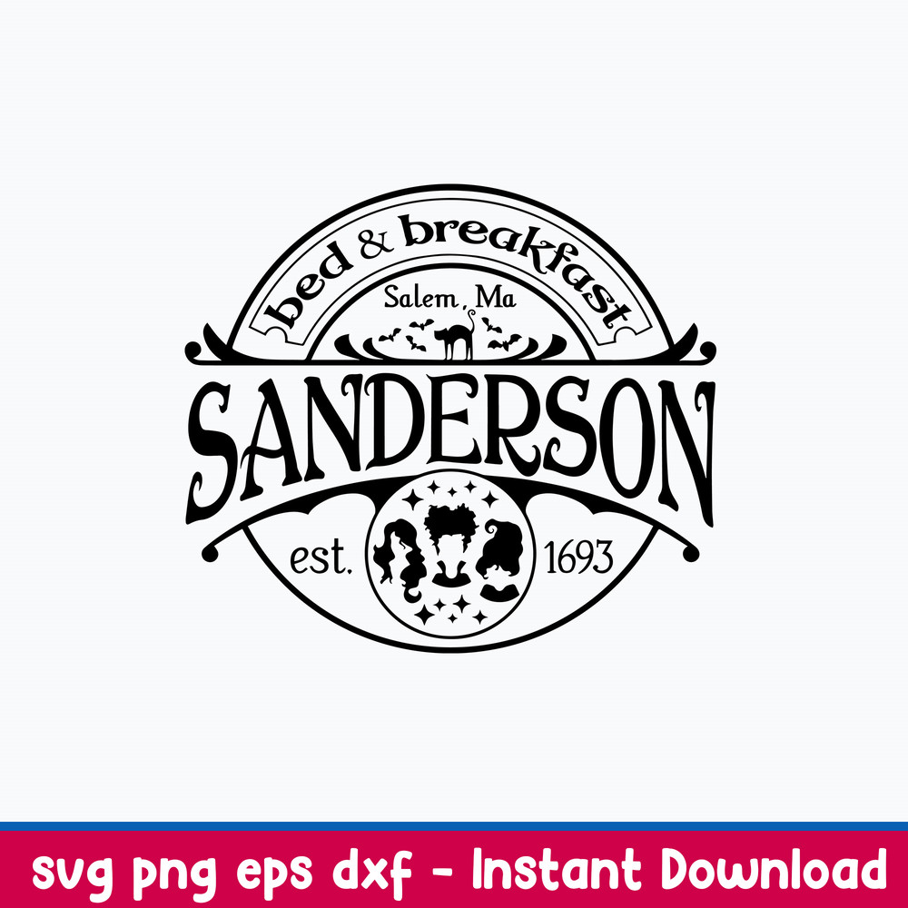 Sanderson Bed And Breakfast Svg, Png Dxf Eps File.jpeg