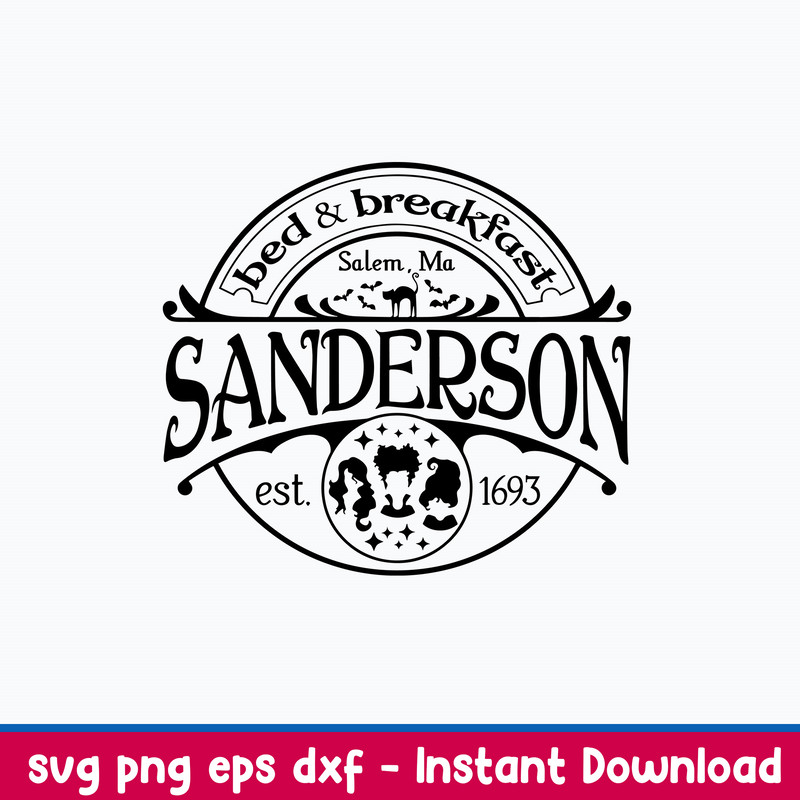 Sanderson Bed And Breakfast Svg, Png Dxf Eps File.jpeg