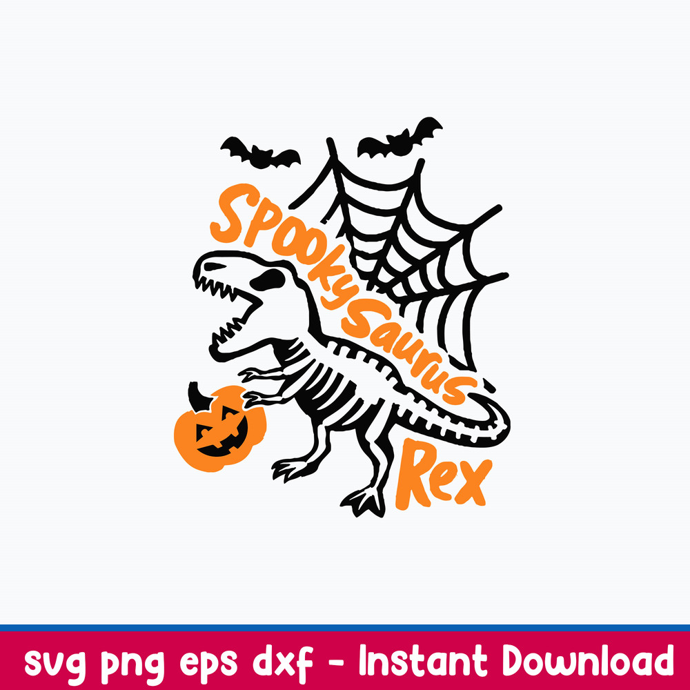 Spooky Dinosaurus Svg, Dinosaurus Halloween Svg, Png Dxf Eps File.jpeg