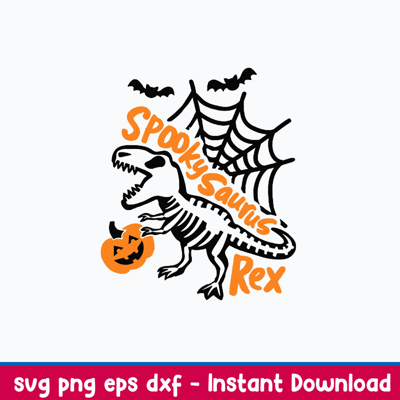 Spooky Dinosaurus Svg, Dinosaurus Halloween Svg, Png Dxf Eps File.jpeg