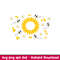 Sunflower Bees Full Wrap, Sunflower Bees Full Wrap Svg, Starbucks Svg, Coffee Ring Svg, Cold Cup Svg, png,dxf,eps file.jpeg