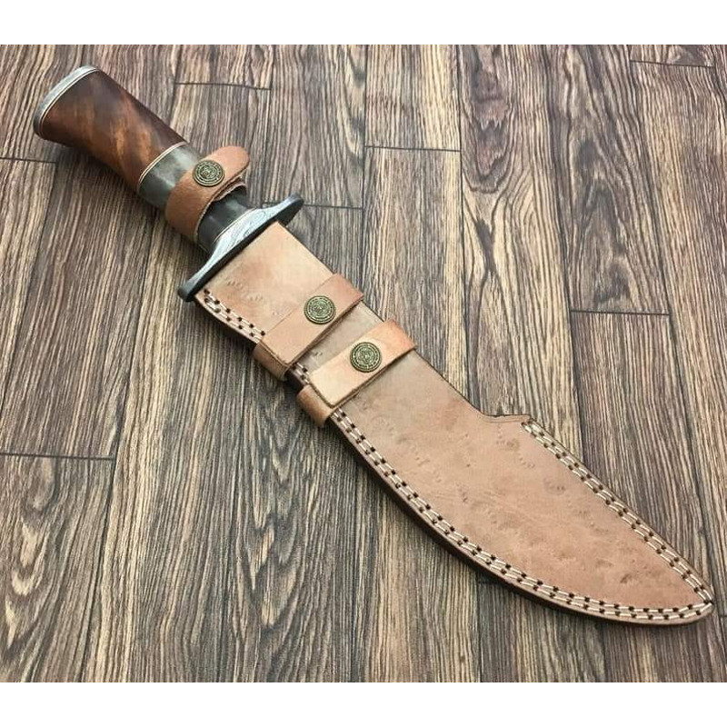 hand forged damascus steel knife