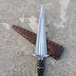 custom dagger hunting knife wooden scabbard survival knife collector gift