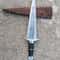 Custom Dagger Hunting Knife Wooden Scabbard Survival Knife Collector Gift 2