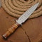 Custom Damascus Steel Dagger Hunting Knife Leather Handle With Sheath Collector Gift 3