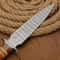 Custom Damascus Steel Dagger Hunting Knife Leather Handle With Sheath Collector Gift 6