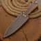 Custom Damascus Steel Dagger Hunting Knife Leather Handle With Sheath Collector Gift 9