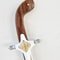 Custom Arabic Shamshir Saber Handmade Sword With Leather Scabbard Gift For Men 5