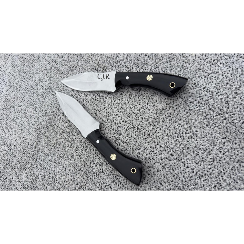 Handmade Skinning Knife Skinner Hunting Bushcraft Camping Survival Knife With Leather Sheath 2