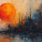 Sunrise Wall ArtTriptych Abstract Modern Minimalist Colour Poster 1