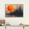Sunrise Wall ArtTriptych Abstract Modern Minimalist Colour Poster 0