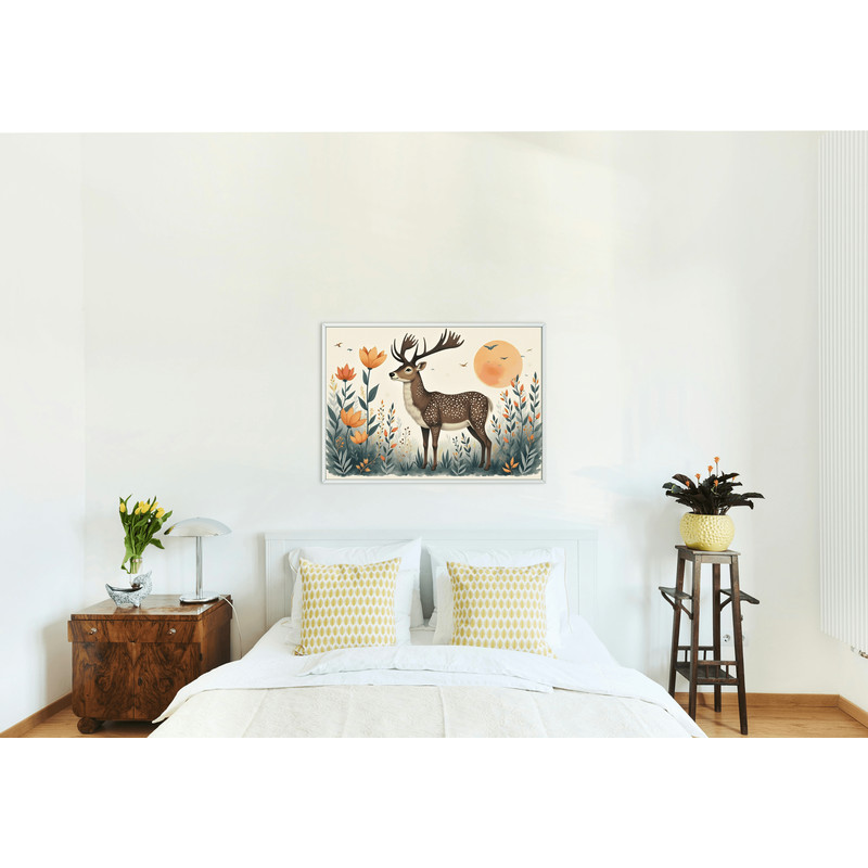 Natures Deer Wall Art Inspiration Style Printable Design 2