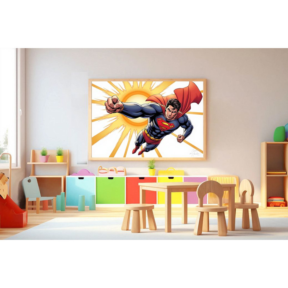 Superman Hero Printable Design  Instant Download 0