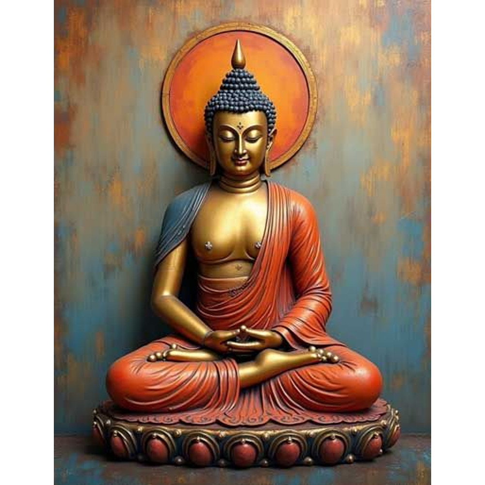 Lord Buddha Wall Art Printable Design  Instant Download 1