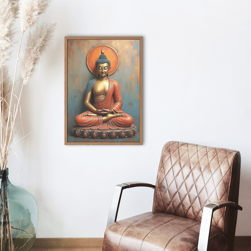 Lord Buddha Wall Art Printable Design  Instant Download 0