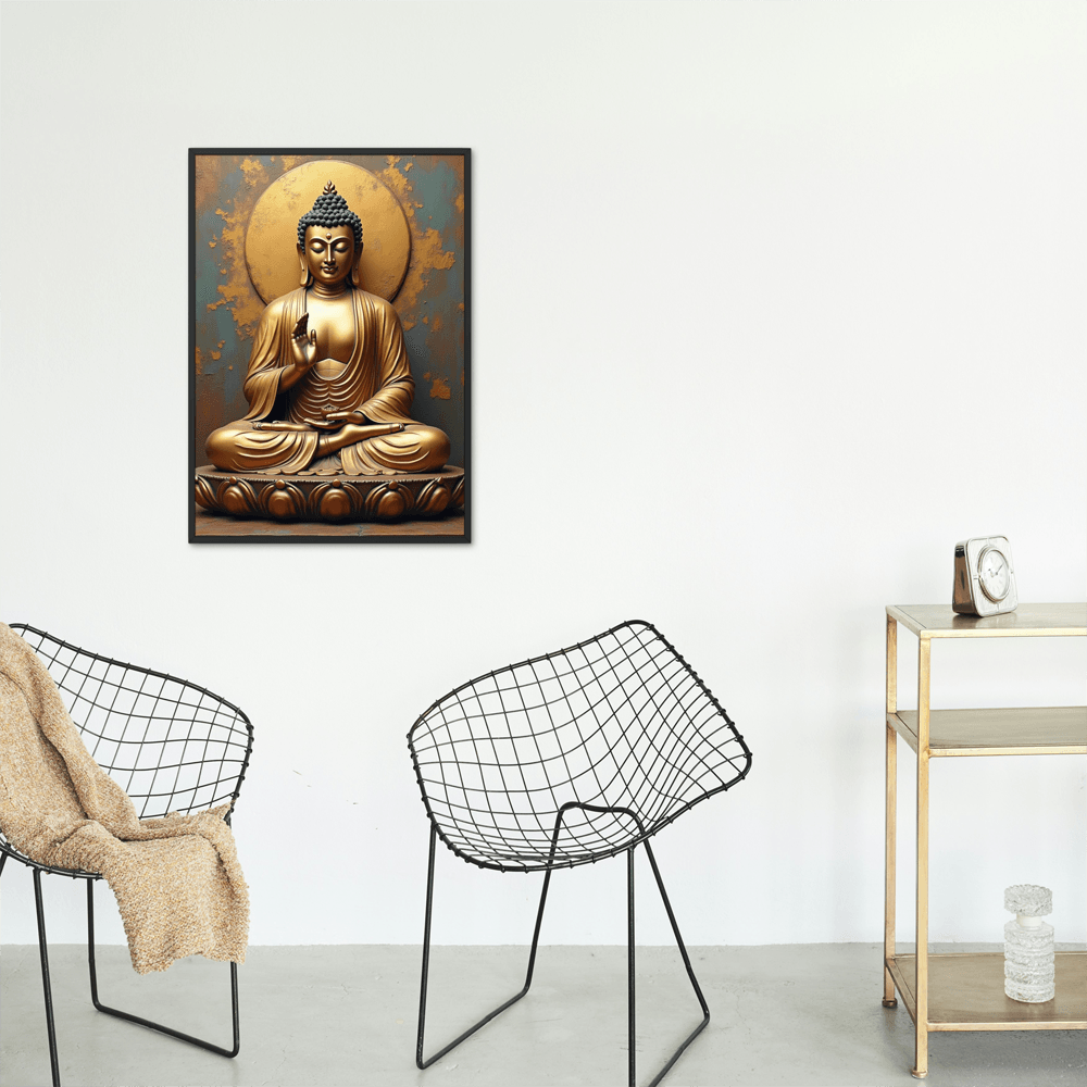 Meditation Lord Buddha Wall Art Printable Design  Instant Download 0