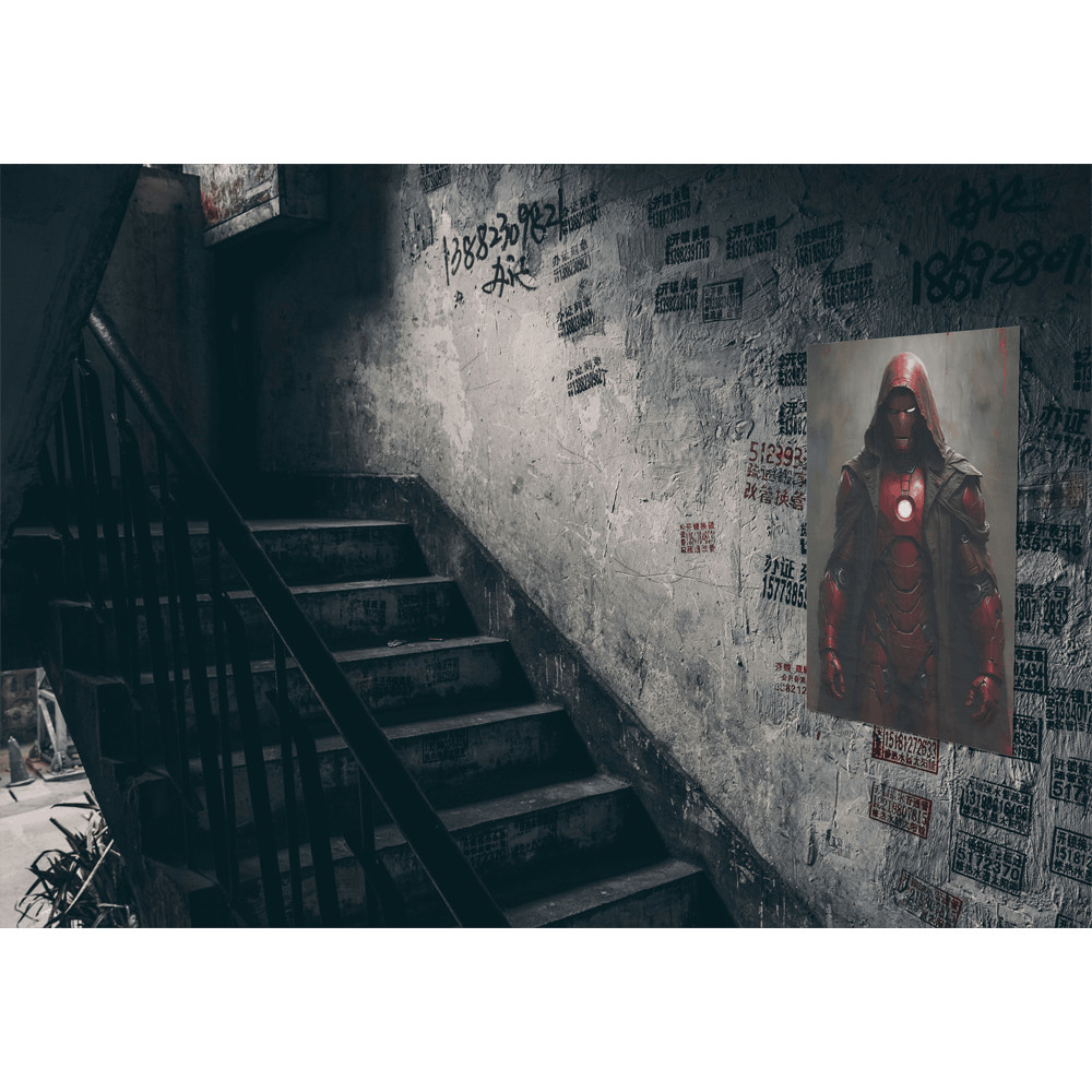 Iron Man Devil Looks Superhero Printable 1