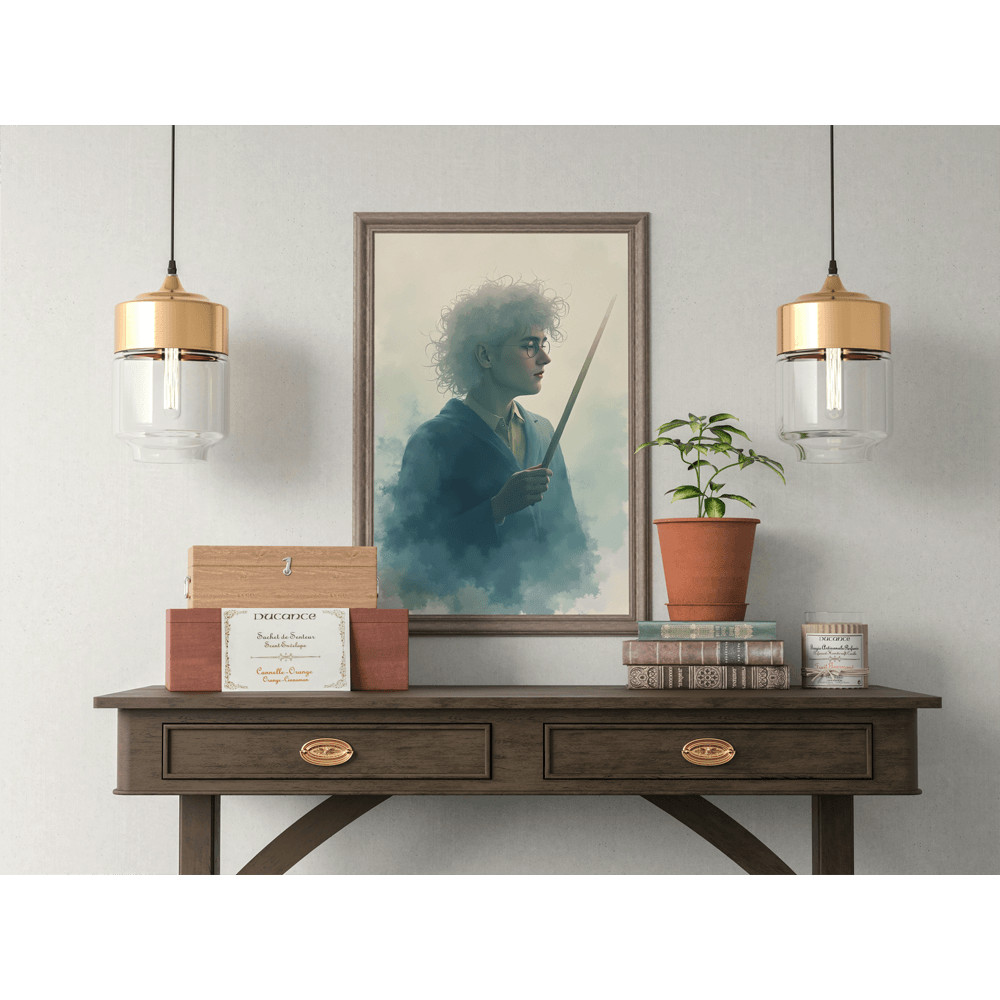 Harry Potter Water Paint Printable Wall Decor Digital Download 1