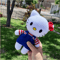 Cute Kawaii Cat Doll With Red Bow  DIY Plush Toy Crochet Tutorial 3