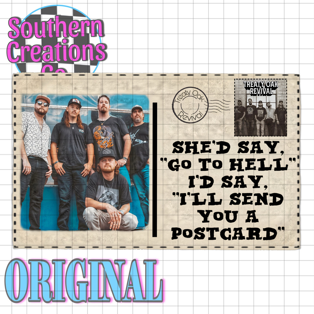 POST CARD TREATY OAK REVIVAL SUBLIMATION TREATY OAK REVIVAL PNG COUNTRY MUSIC PNG 0