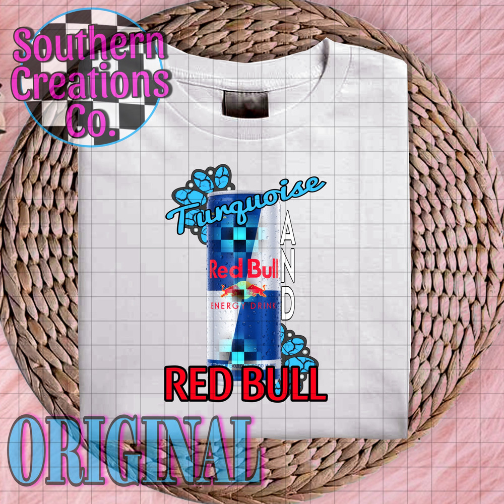 TURQUOISE AND REDBULL SUBLIMATION TURQUOISE PNG RED BULL PNG PUNCHY SUBLIMATION 1
