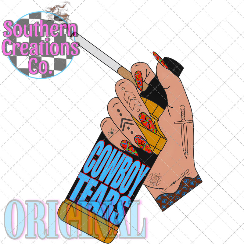 COWBOY TEAR SUBLIMATION PUNCHY SUBLIMATION COWBOY TEARS PNG COWBOY TEAR DIGITAL PNG 0
