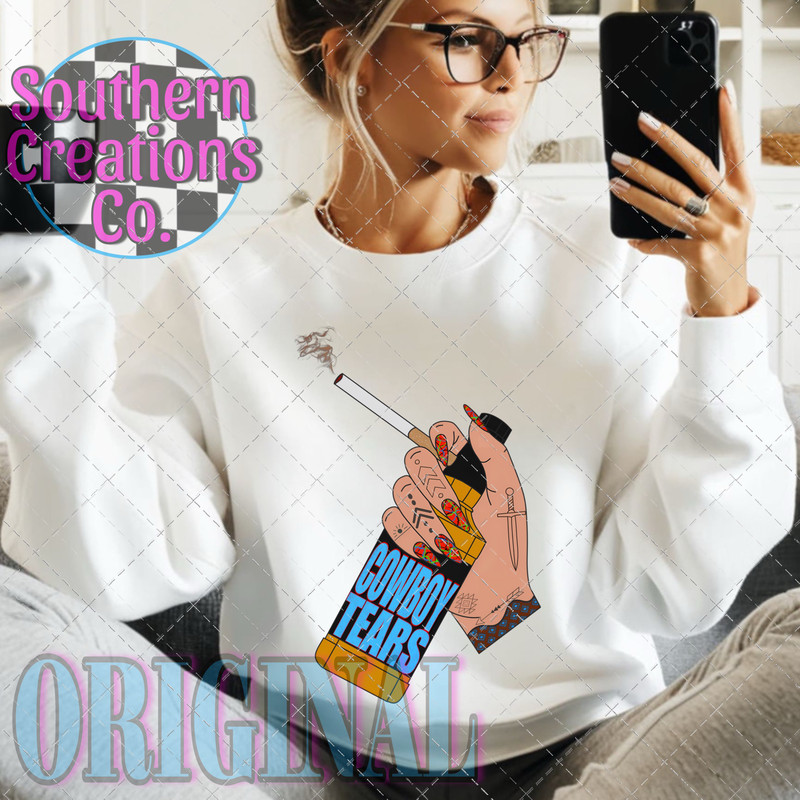 COWBOY TEAR SUBLIMATION PUNCHY SUBLIMATION COWBOY TEARS PNG COWBOY TEAR DIGITAL PNG 1