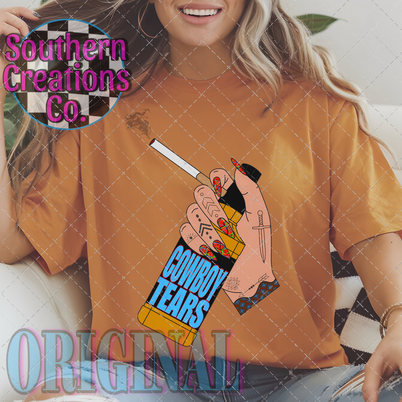 COWBOY TEAR SUBLIMATION PUNCHY SUBLIMATION COWBOY TEARS PNG COWBOY TEAR DIGITAL PNG 2