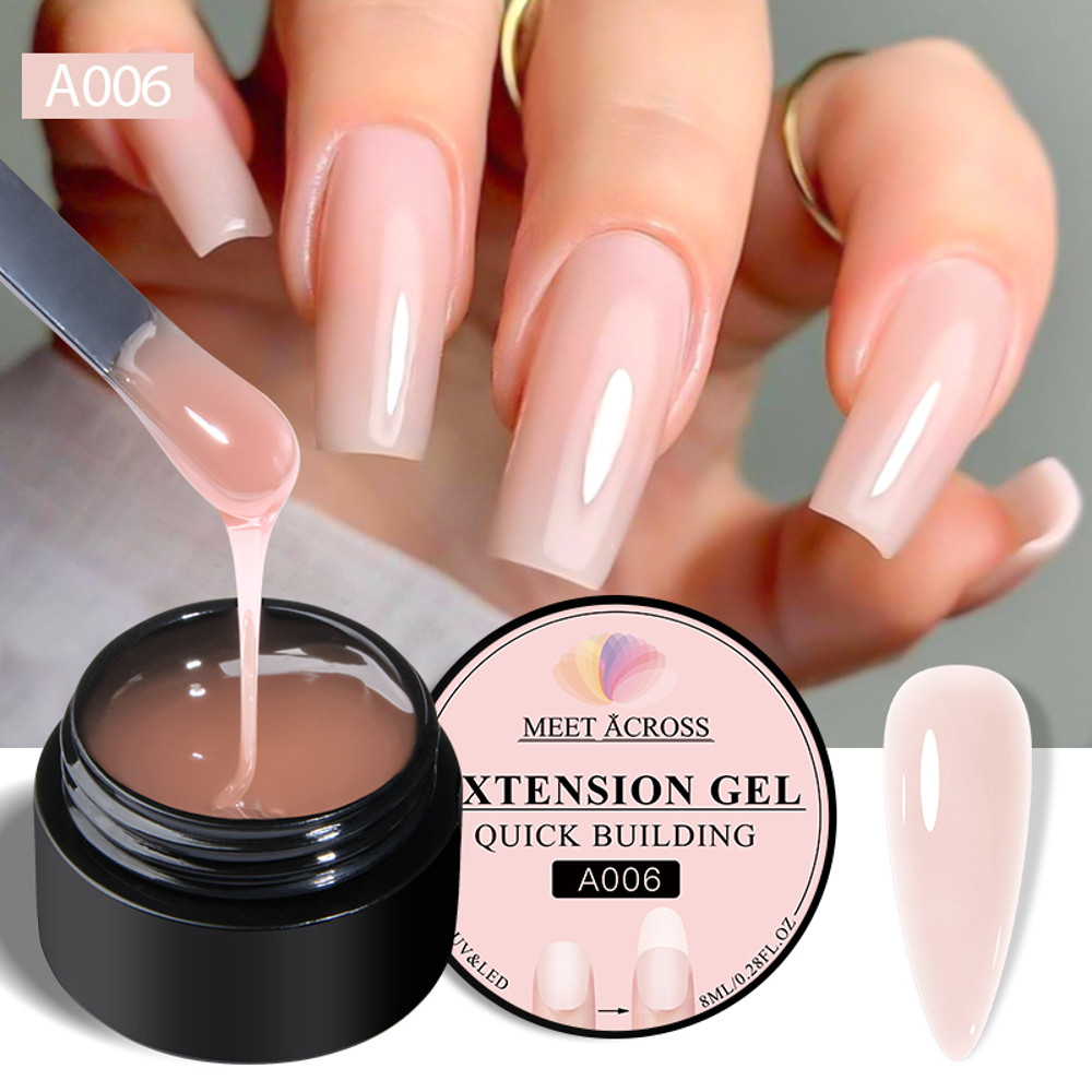 Vernis Semi Permanent Soak Off Nail Art, Milk White Quick Extension Gel Polish, UV LED Gel Varnish for Nails