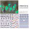 Colorful Blue Butterfly Nail Stickers Luminous Glow In The Dark Nail Decals Night Polish Sliders Fo 1