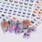 Colorful Blue Butterfly Nail Stickers Luminous Glow In The Dark Nail Decals Night Polish Sliders Fo 4