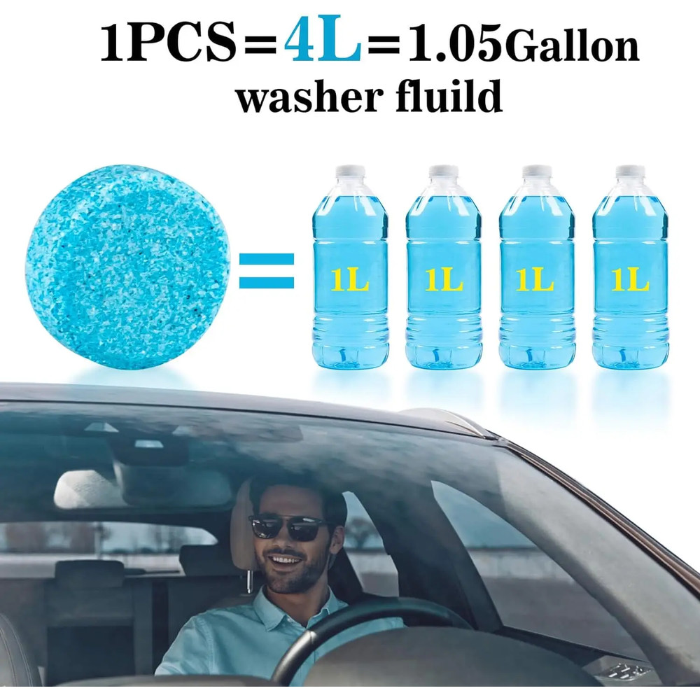 Solid Effervescent Wiper Tablet For Car Car Windshield Washer Fluid Concentrated Tablets Window Gla 1