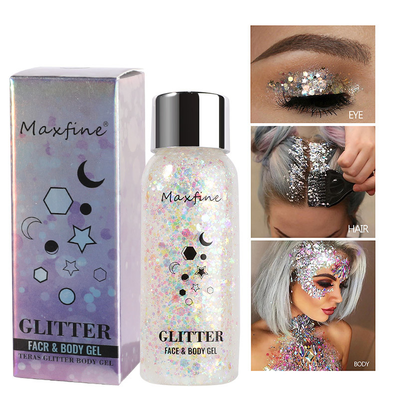 Waterproof High Gloss Glitter Gel Eye Nail Hair Body Face Makeup Multifunctional Body Decoration Fo 1