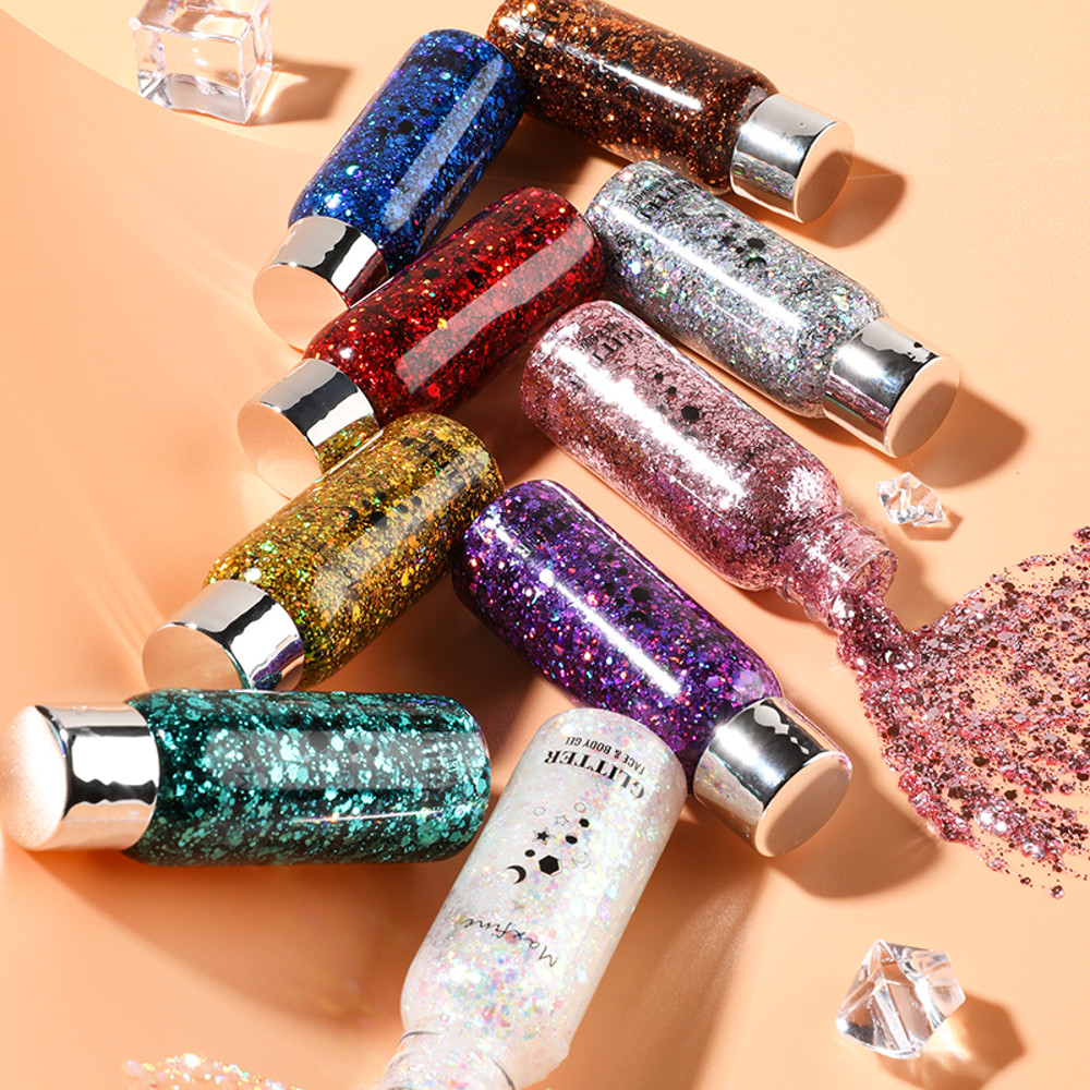 Waterproof High Gloss Glitter Gel Eye Nail Hair Body Face Makeup Multifunctional Body Decoration Fo 2