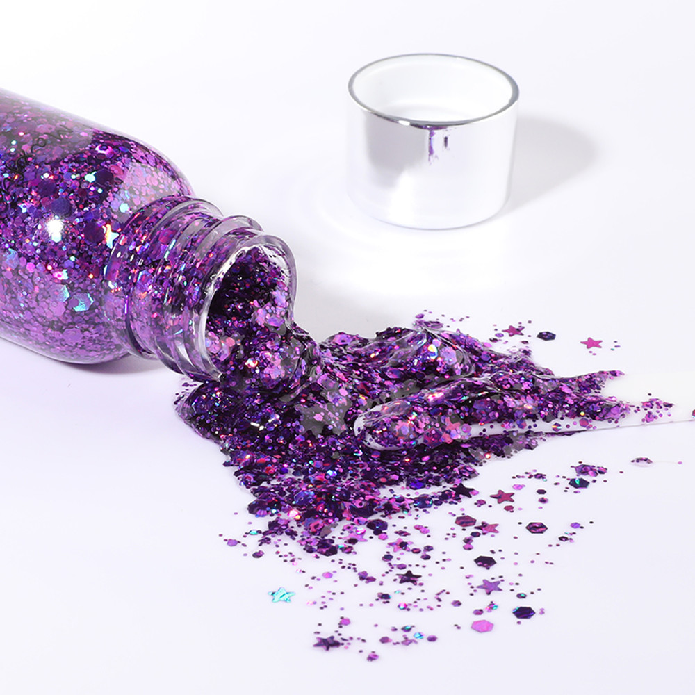 Waterproof High Gloss Glitter Gel Eye Nail Hair Body Face Makeup Multifunctional Body Decoration Fo 5