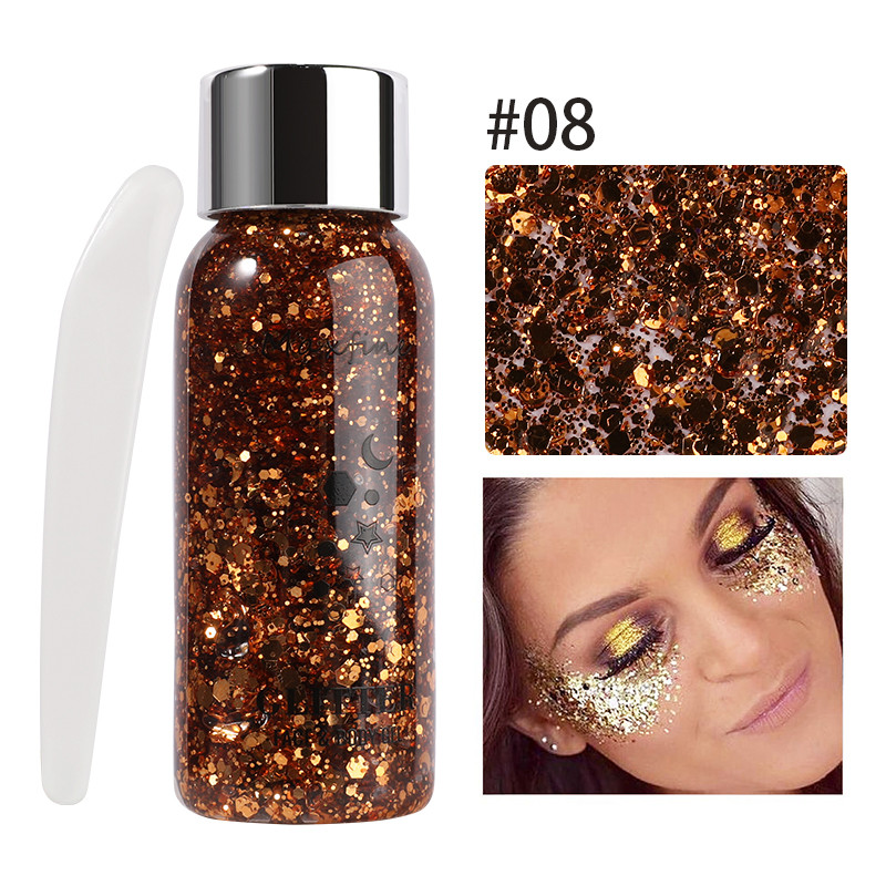 Waterproof High Gloss Glitter Gel Eye Nail Hair Body Face Makeup Multifunctional Body Decoration Fo 13